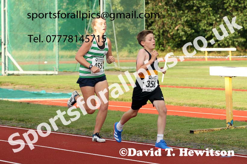 800 metres, 2021 North East Grand Prix 6, Monkton, Wednesday, August 4th. Photo: David T. Hewitson/Sports for All Pics